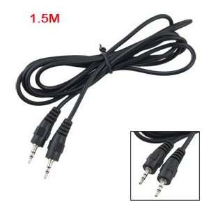  Black 2.5mm Male to Male Adapter Extension Audio Cable 