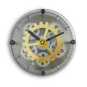   Fascinations GEARUPBG GearUp Round with Brass Gear Clock Toys & Games