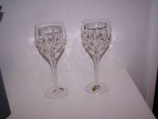WATERFORD CRYSTAL OVERSIZED WINE GOBLETS PAIR (2) NIB  