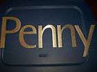 PENNY BRUSHED STAINLESS STEEL NAME HANGING  GREAT FOR 