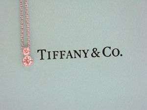 Tiffany & Co PLAT Diamond Drop Necklace 0.19CT  