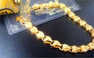   Gold filled bracelet gift chain 24k charm women jewelry sl13  