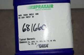 PRAXAIR CO 333 PLASMA POWDER SEALED 10 LB JAR  