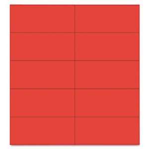   Dry Erase Magnetic Tape Strips Red 2 x 1/8 25/Pack