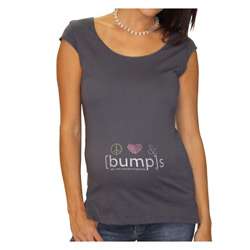 Peace Love & [Bump]s Maternity Scoop neck T shirt  