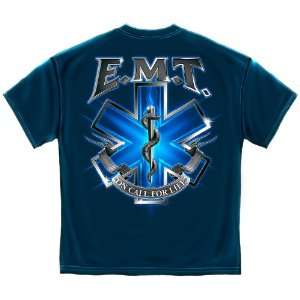 EMT On Call for Life T shirt Paramedic Rescue large  