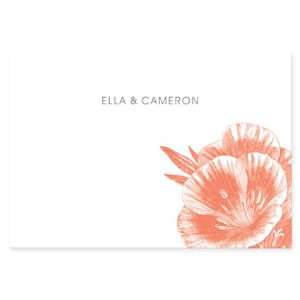  Terracotta Blooms Informal Thank You Notes Office 