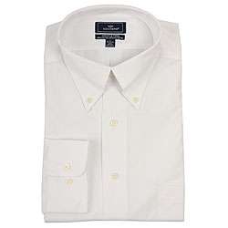 Dockers Mens White Oxford Wrinkle free Dress Shirt  Overstock