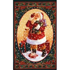   Treasures Santa Panel Multi Fabric By The Panel: Arts, Crafts & Sewing