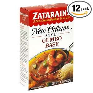 Zatarains New Orleans Style Gumbo Base, 4.5 Ounce Boxes (Pack of 12 