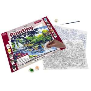   Painting by Numbers Adult Large Art Activity Kit, Boating on the river