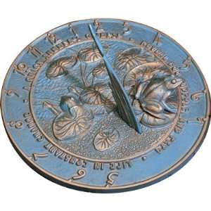  Whitehall Products Frog Sundial   Verdigris: Home 