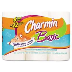  23458   Charmin Basic Big Roll, One Ply, 308 Sheets/Roll 