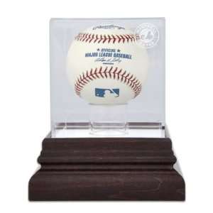   Mahogany MLB Baseball Expos Logo Display Case: Sports & Outdoors