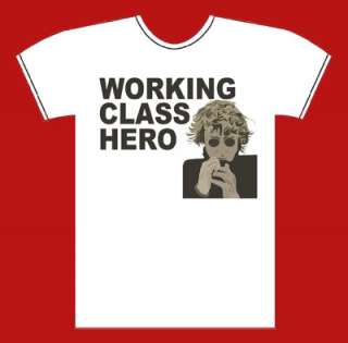 JOHN LENNON   WORKING CLASS HERO  T SHIRT.   ALWAYS FREE S&H !  