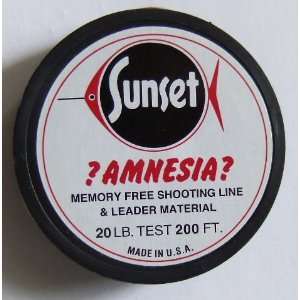  Amnesia Shooting Line/Leader Butt Material 20 LB: Black 