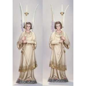  Standing Angel Pair Of Spanish Statues