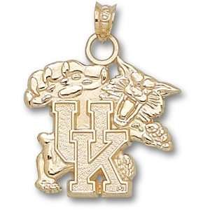  University of Kentucky Wildcat Pendant (Gold Plated 