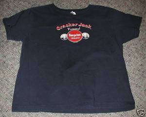 Girls Retro Cracker Jack Snack Popcorn T Shirt Jrs XL  