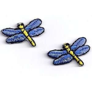   GET 1 OF SAME FREE/Dragonfly/Blue & Yellow Dragonfly Iron On Applique