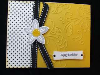 Handmade ~BIRTHDAY~ Card EMBOSSED Stampin Up Butterfly  