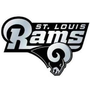 St Louis Rams Chrome Car/Auto Team Logo Emblem  Sports 