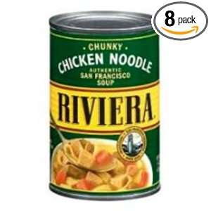 Riviera Ready to Eat Chicken Noodle Soup, 15 Ounce (Pack of 8)  
