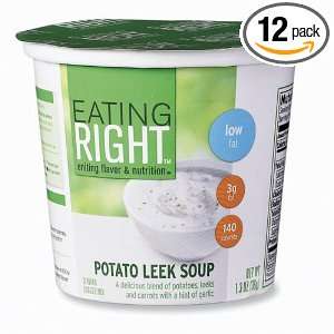 Eating Right Potato Leek Soup, 1.3 Ounce Cup (Pack of 12)  