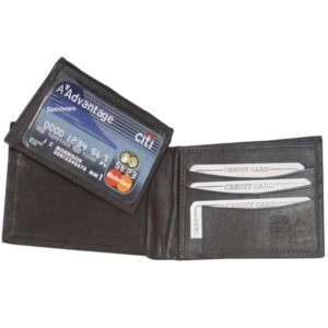 New Soft Leather Bifold Mens Wallet W/Removable ID#1633 803698920687 