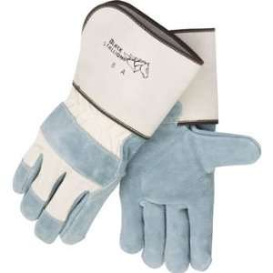   Split Cowhide Leather Palm Gloves  Long Cuff   La: Home Improvement