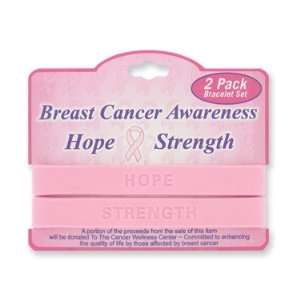  Breast Cancer Awareness Bands 2 pack