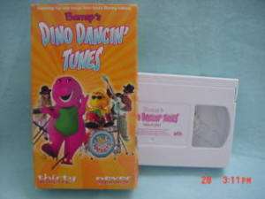   DINO DANCIN TUNES never seen on tv vhs kids 83 045986020512  