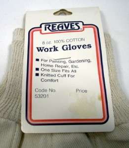 Reaves Mens 8oz Cotton Work/Chores Gloves Size Large  