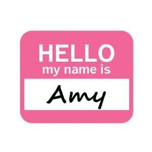  Amy Hello My Name Is Mousepad Mouse Pad