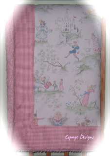 PASTEL OVER THE MOON TOILE BABY CRIB BEDDING SET  