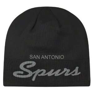  San Antonio Spurs Black Draft Anniversary Knit Hat: Sports 