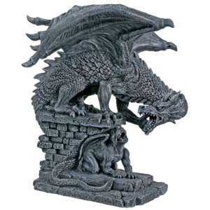  Dragon with Gargoyle Statue
