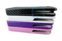 Carbon Fibre Style Flip Case Cover For AT&T Verizon Sprint iPhone 4 4G 