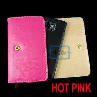 FAUX LEATHER Wallet Flip Case Card Holder For iPhone 4S i9100 Evo 4G 