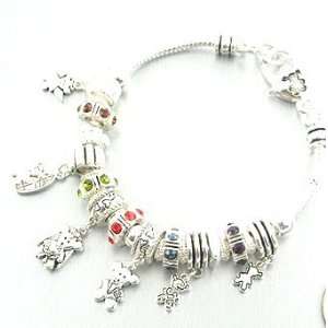    Adorable Designer Inspired Bear Charm Bracelet 