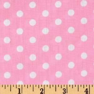  54 Wide Forever Small Polka Dot Pink Fabric By The Yard 