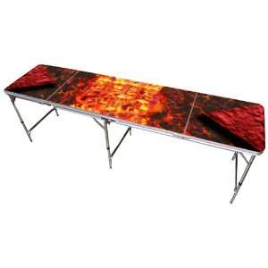  Lava Beer Pong Table 8ft   Premium HD Design   Black 