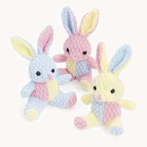   : Plush Honeycomb Easter Bunnies   Novelty Toys & Plush: Toys & Games