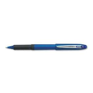 uni ball : Grip Roller Ball Stick Pen, Blue Barrel/Ink, Micro Pt, 0.50 