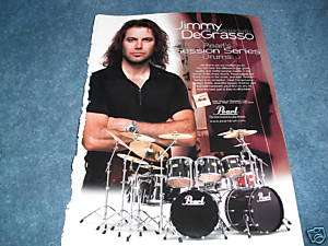 Pearl Drums Session Series Jimmy DeGrasso 1999 Ad  