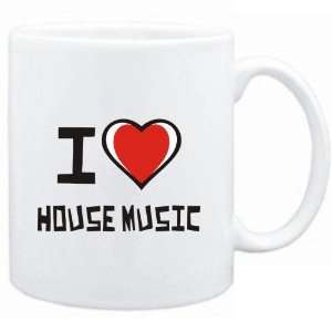  Mug White I love House Music  Music
