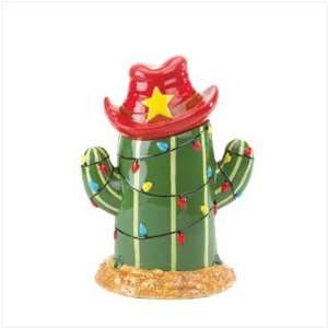  Christmas Cactus Cookie Jar: Kitchen & Dining