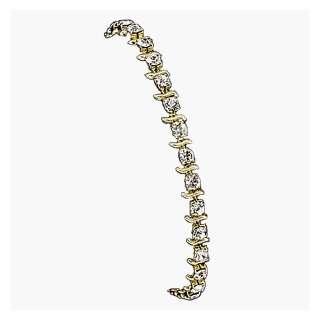  S Curve Austrian Crystal Tennis Bracelet Jewelry