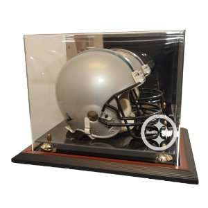   : Pittsburgh Steelers Zenith Helmet Display, Brown: Sports & Outdoors
