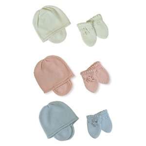 baby cashmere mittens and hat set 